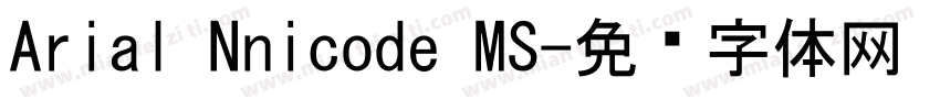 Arial Nnicode MS字体转换
